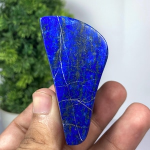 84gr Natural Lapis lazuli Freeform Home Decor Polished Crystal From Afghanistan, Lapis Lazuli Crystal, Home Decor Lapis Lazuli Crystal Slab