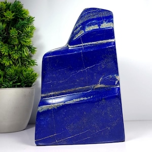 2.9kg Natural Lapis lazuli Freeform Home Decor Polished Crystal From Afghanistan, Lapis Lazuli Crystal, Home Decor Lapis Lazuli Crystal Slab
