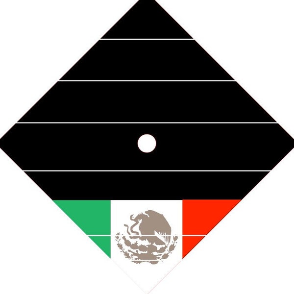 Graduation's Cap with Mexican flag DIGITAL FILE