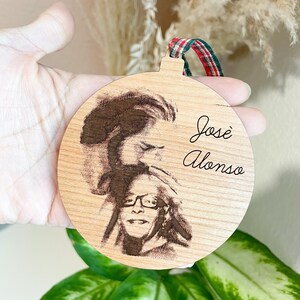 Ornaments CHRISTMAS tree picture engraved | Wood ornaments