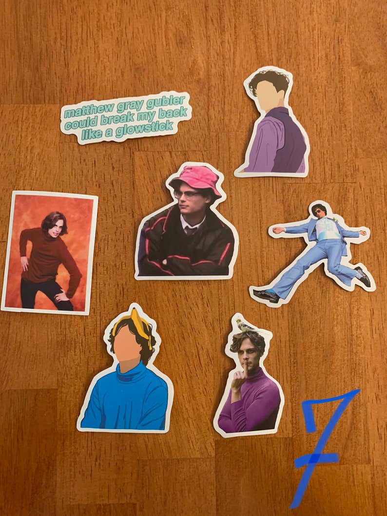 Criminal Minds Matthew Gray Gubler Spencer Reid Sticker Packs - Etsy