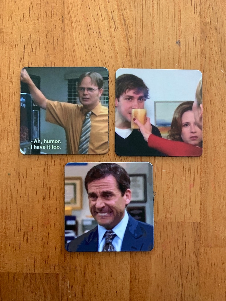 2/4 Magnets mèmes drôles Le personnage du bureau image 4