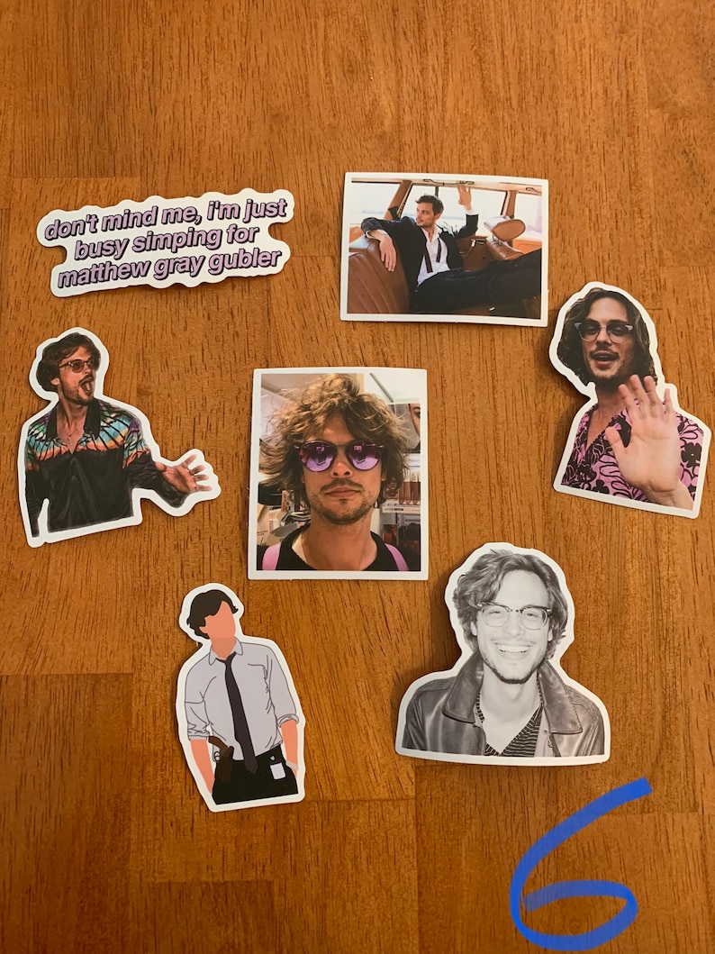 Criminal Minds Matthew Gray Gubler Spencer Reid Sticker Packs - Etsy