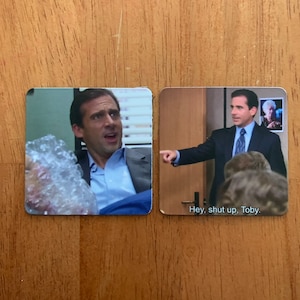 2/4 Magnets mèmes drôles Le personnage du bureau image 10