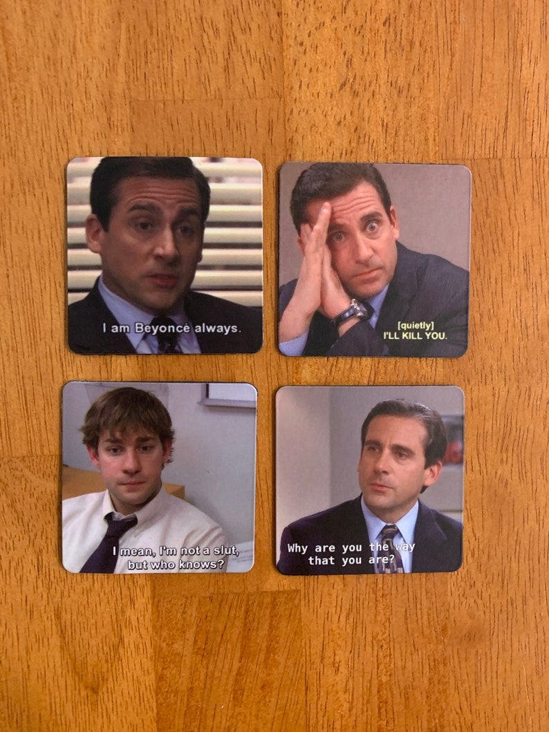 1/4 The office custom made funny character meme magnets image 2