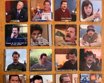 1/2 Parks and recreation comedy custom made magnets