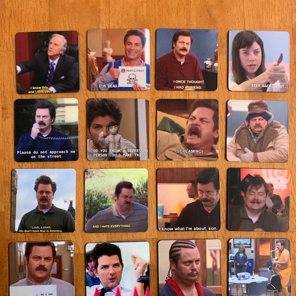 1/2 Parks and recreation comedy custom made magnets