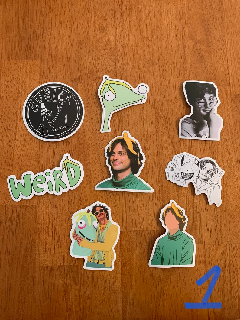 Criminal Minds Matthew Gray Gubler Spencer Reid Sticker Packs - Etsy