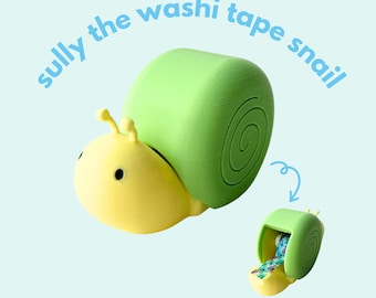 Sully the Washi Tape Snail in Pastel