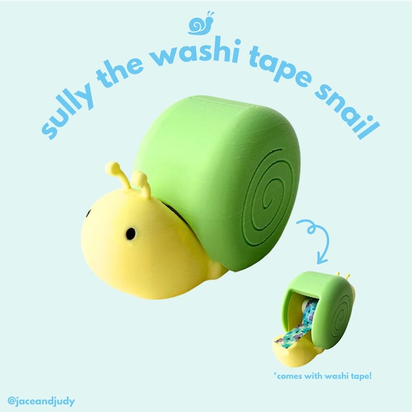 Sully, die Washi-Tape-Schnecke in Pastell