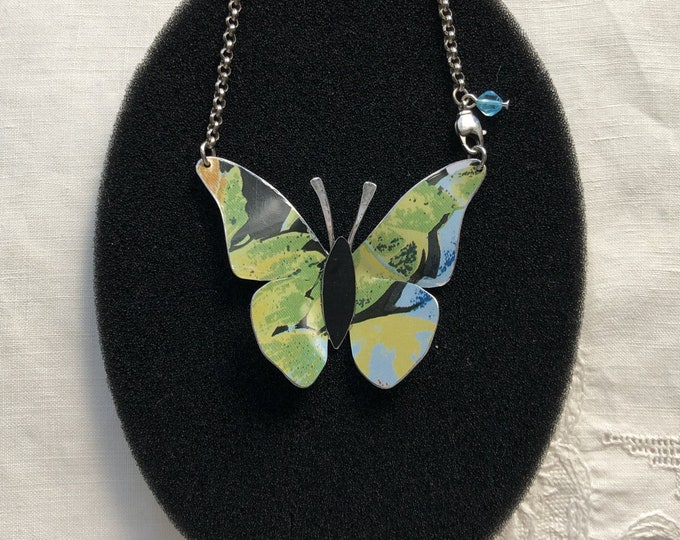 MINI SET W/TAIL - 3D TEAL BUTTERFLY main image 0