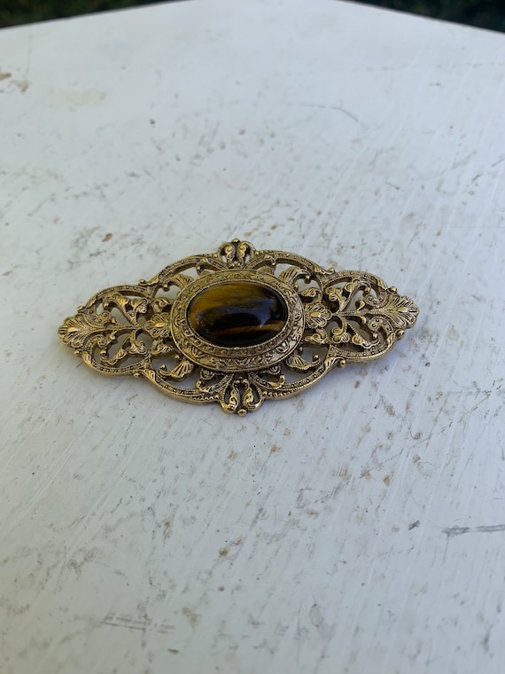 Vintage Stone Brooch - image 2