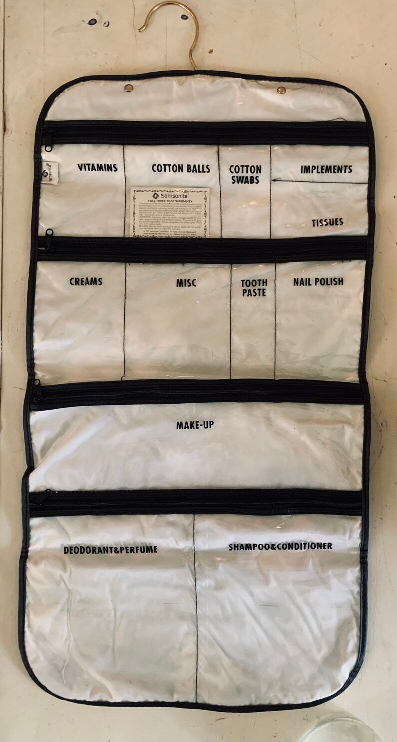 Vintage Samsonite Hanging Toiletry Bag Etsy