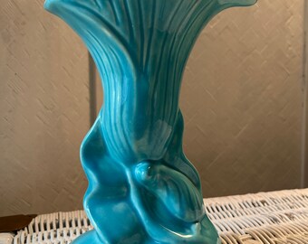 Vintage Abstract Blue Vase