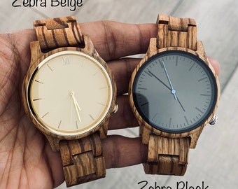 Wood Watch for Men, Mens Wood Watch, Engraved Watch, Personalized Watch for Him, Walnut Watch, Anniversary Gift for Dad