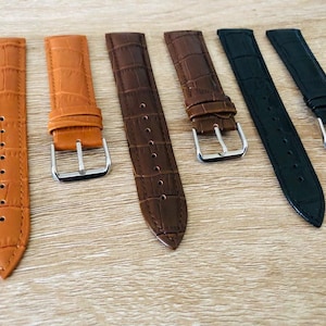 Leather Watch Strap 22mm Genuine Leather Watch Strap Real Leather Watch Strap Band