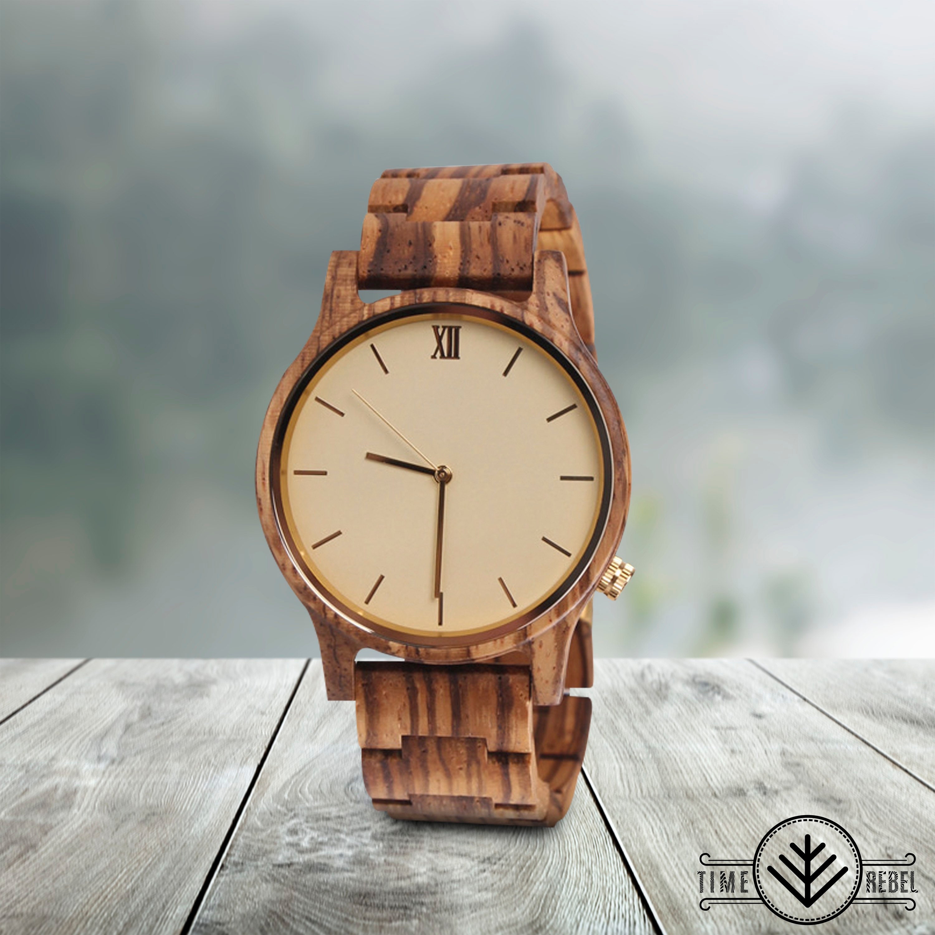 Real shop wood watch