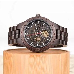 Wood Watch For Men, Mens Wood Watch, Engraved Wood Watch, Personalised Wooden Watch, Groomsman Gift, bestman gift, Wood Watch for Man