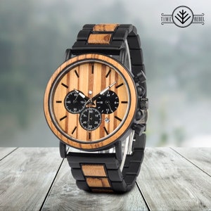 Father&#39;s Day Gift, Wood Watch for Man, Wood Watch Men, Mens Wood Watch, Wood Watch for Man, Personalised Wooden Watch, Groomsman Gift