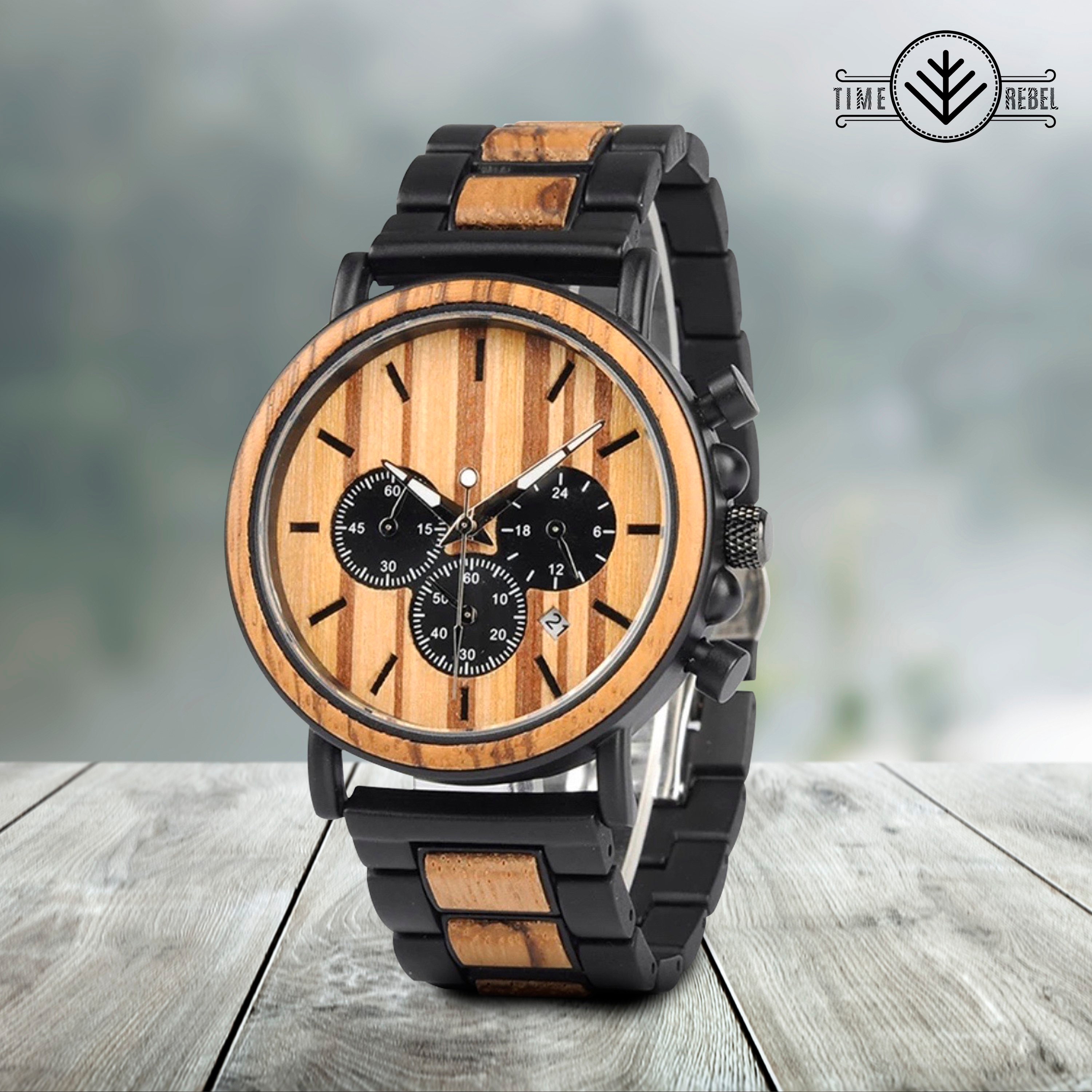 Wood watch Etsy France