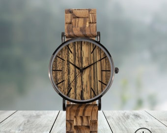 Gift for Men, Wood Watch, Engraved Wood Watch, Personalised Gift, Mens Wooden Watch, Engraved Watch, Wood Watch Men, wood watch mens