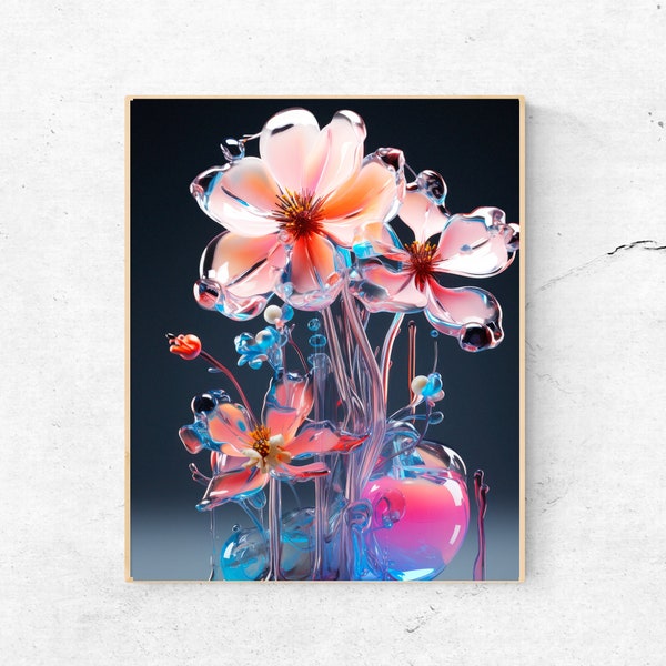 Printable Floral Art - Etsy