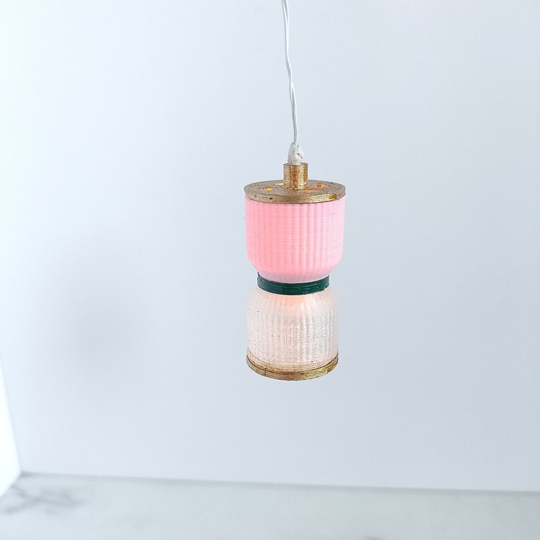 Modern Dollhouse Hanging Lamp 1/12 112 Hanging Lamp Lampshade Etsy