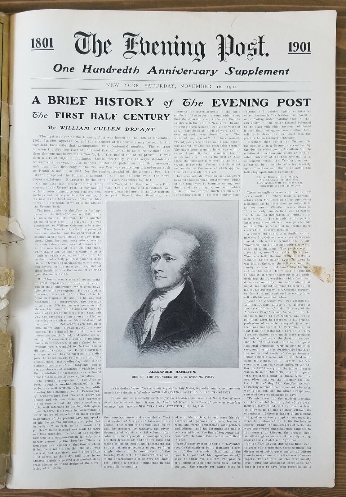 The Evening Post from New York, New York - ™