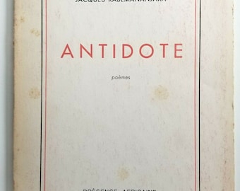 Antidote Poem Jacques Rabemananjara 1961 Paris 1st Ed. French Softcover Rare