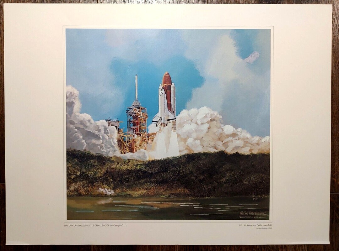 Space Shuttle Challenger First Flight 1983 Art Print Usaf Art ...