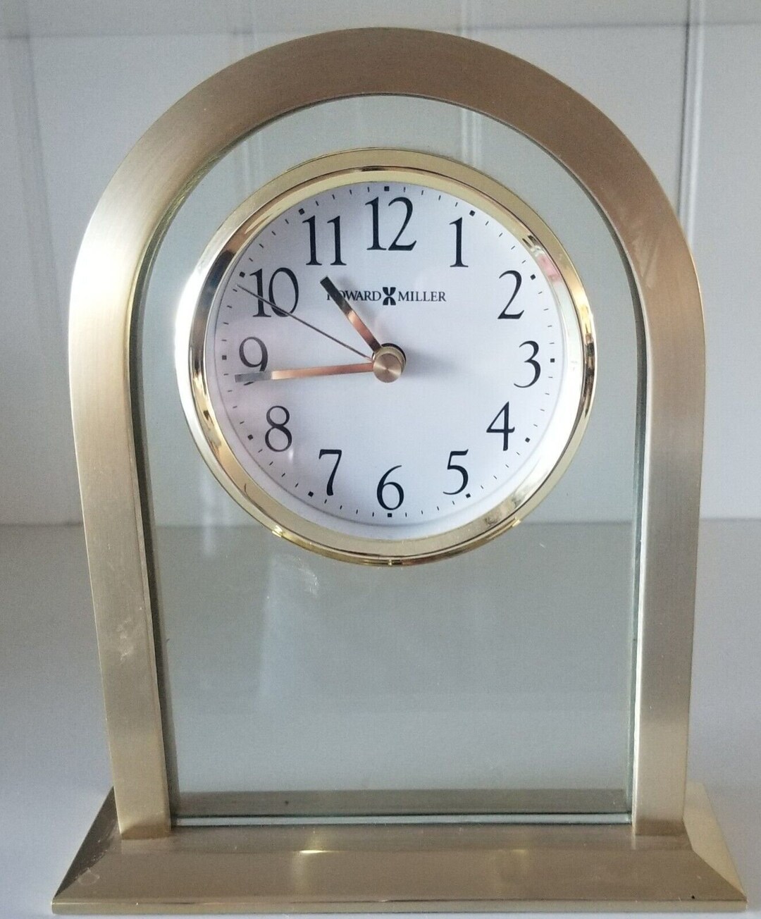 Vintage Howard Miller Mantle Clock 645574 Brasss Etsy