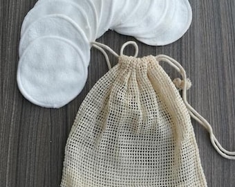 12pcs portátil reutilizable fibra de bambú lavable rondas almohadillas de maquillaje de la eliminación de algodón almohadilla de limpieza facial almohadilla de belleza herramienta de belleza
