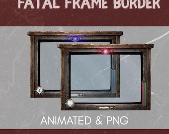 Animated borders for Twitch from Camera Obscura Fatal Frame horror, stream overlay, streaming, streamers and broadcasts