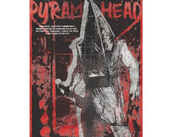 Pyramid Head Horror Poster | Matte Vertical Poster, Silent Hill Artwork