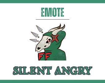 Angry Silent Slay the Spire emote for Twitch, Discord, and streaming