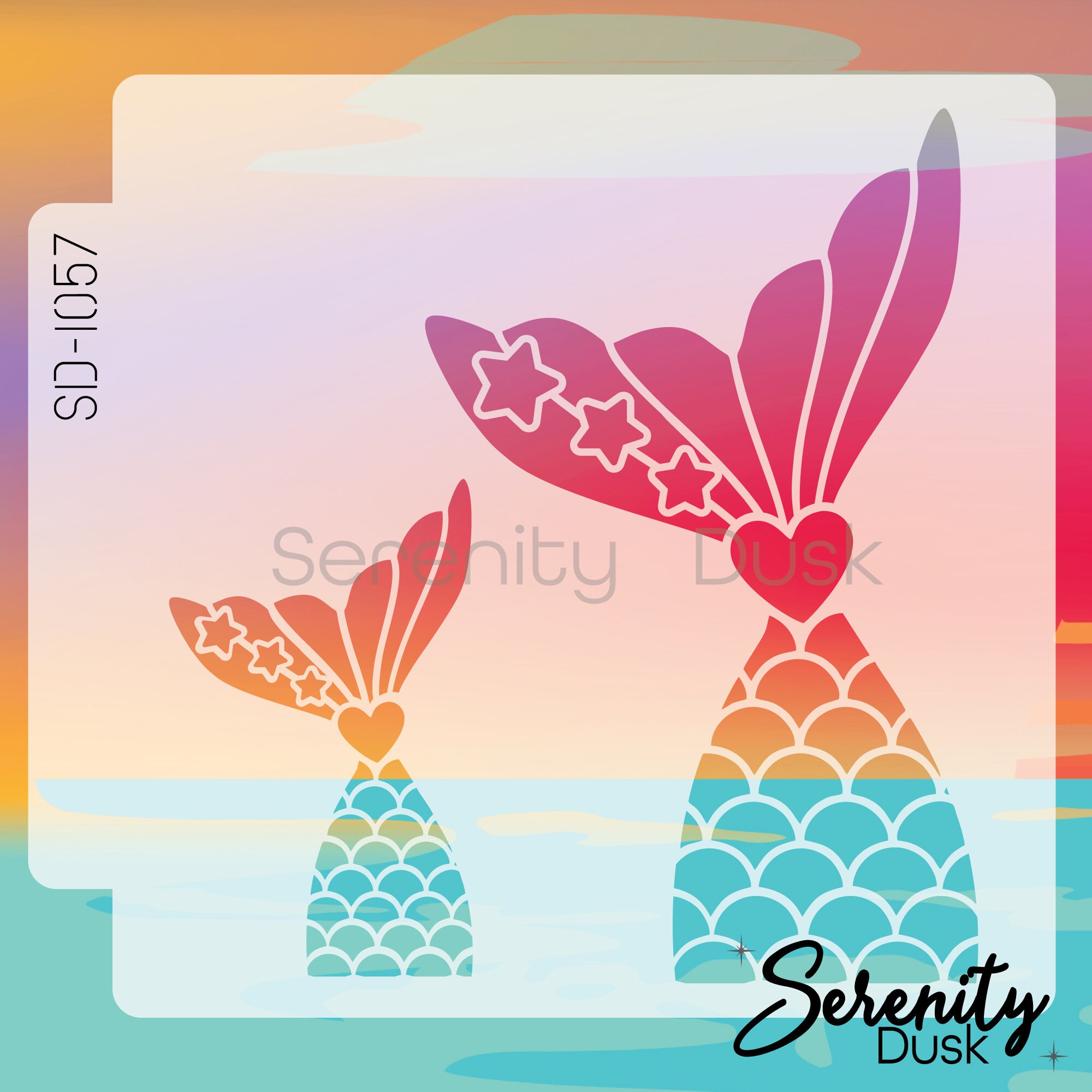 Mermaid Tail Stencil Mermaid Scales Stencil Fence Stencil - Etsy