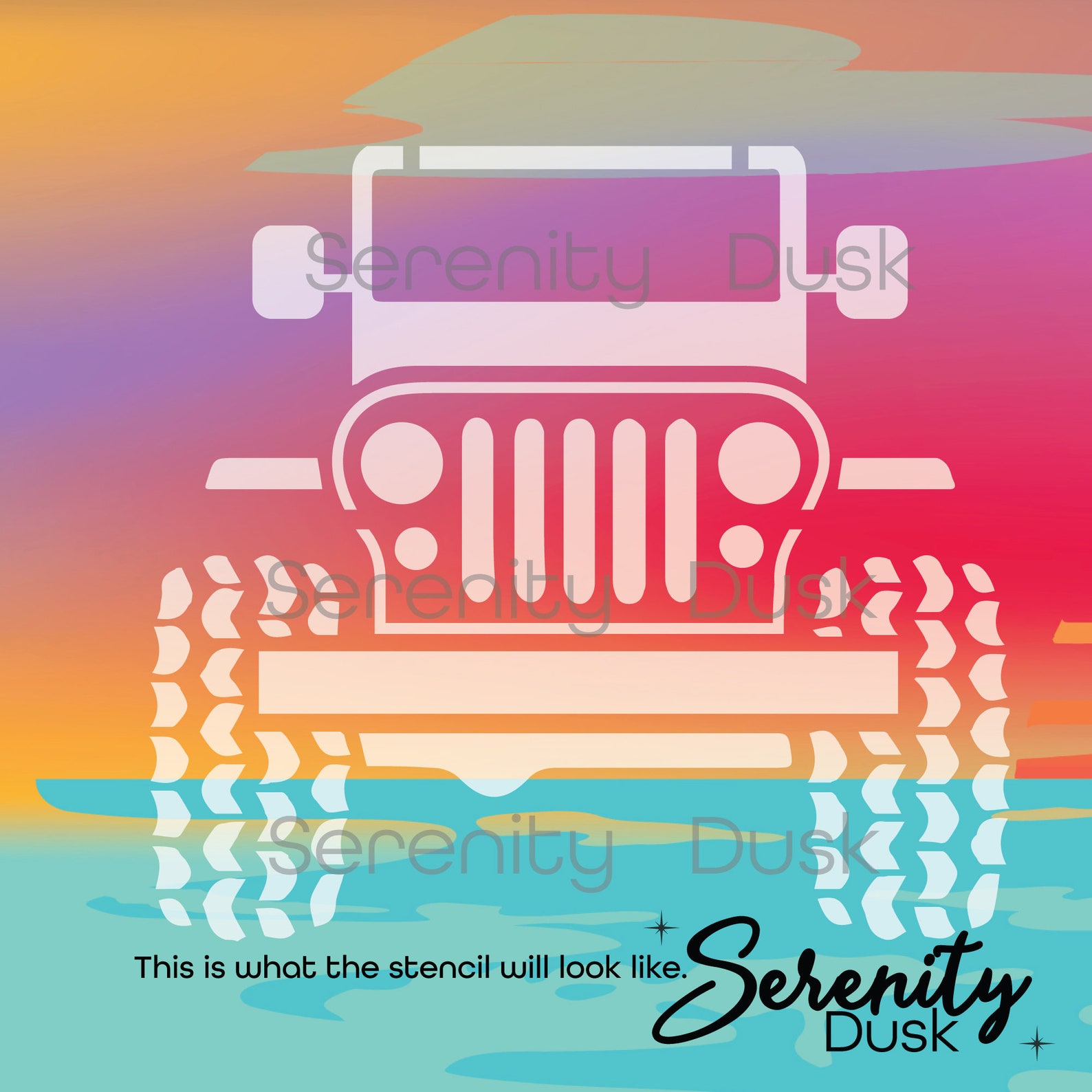 Jeep Truck Stencil Car Stencil Reusable Stencil Wall Etsy