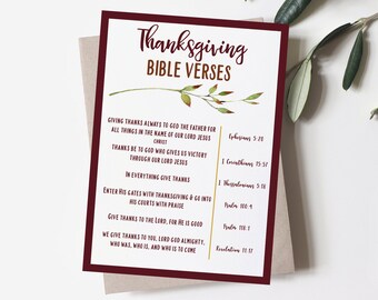 Tarjeta imprimible con versículo bíblico de Acción de Gracias para reuniones familiares (PDF)