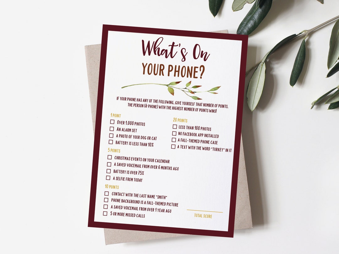Thanksgiving Dinner Games Printable Games Thanksgiving - Etsy
