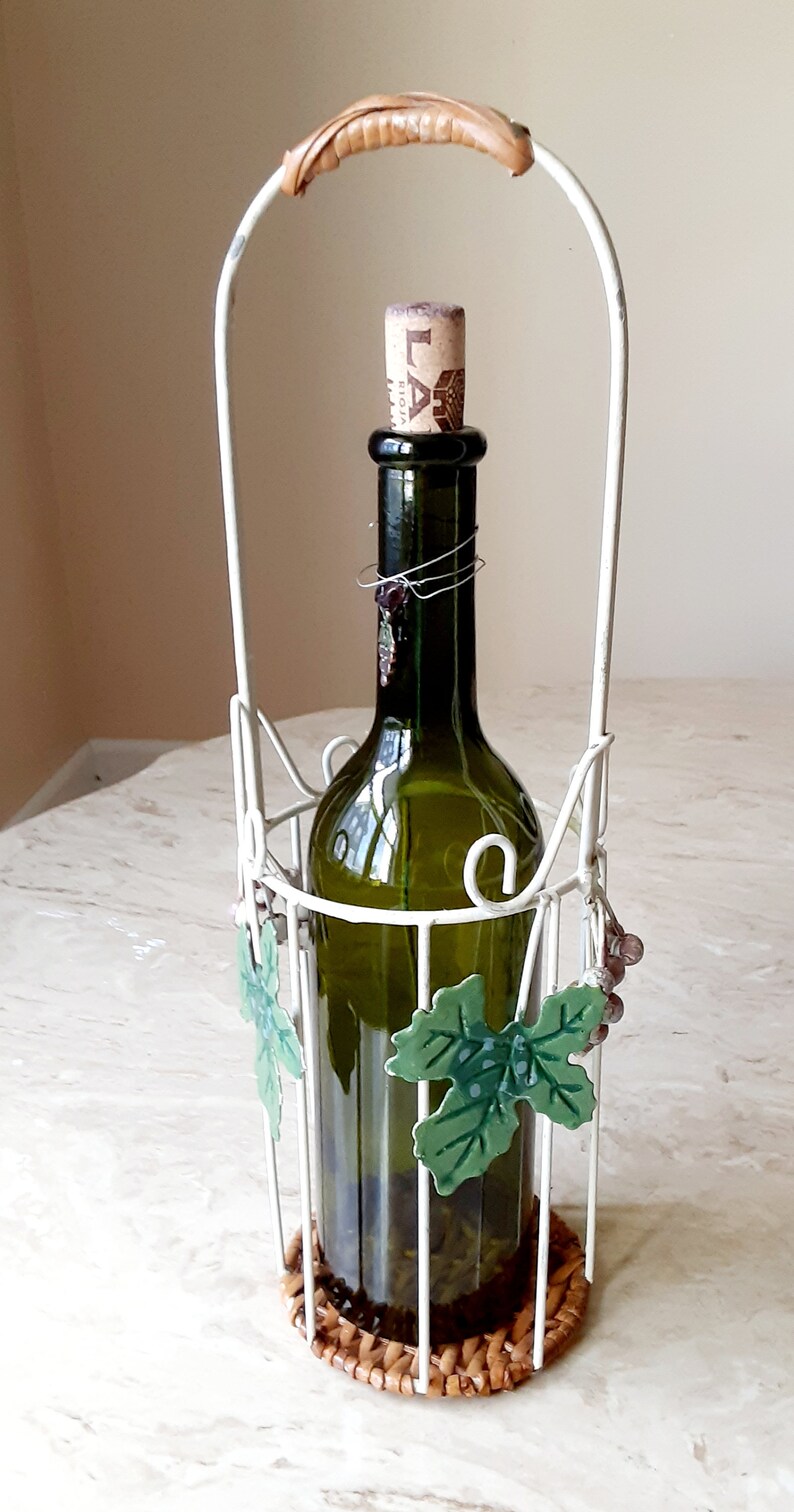 Decorative wine bottle holder Etsy