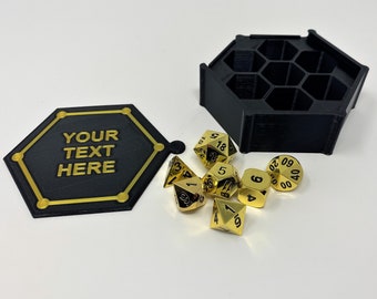 Custom Dice Box, Dice Box, Custom Dice Container, Personalized Dice Box, DND, Dice Holder, TTRPG, Dice, Polyhedral Dice