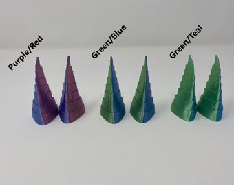 Horns, 3D printed horns, animal horns, cosplay horns, anime horns, devil horns, shiny horns, colorful horns