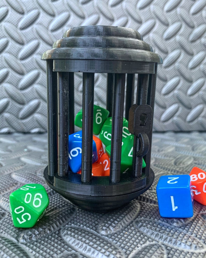 Dice Jail Dice Jail Prison 3D Printed Dice Holder 3D Etsy