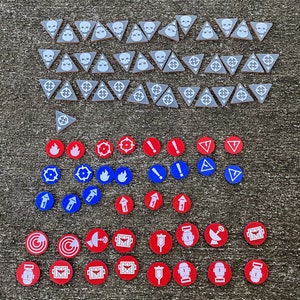 Wargaming Tokens, Gifts for Gamers, Kill Team Compatible, Action Tokens,
