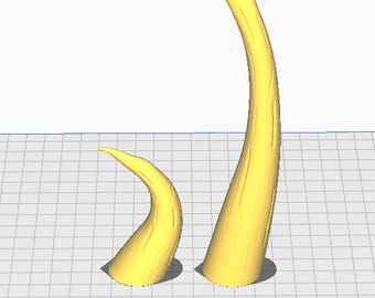 Custom 7" Horns with Headband