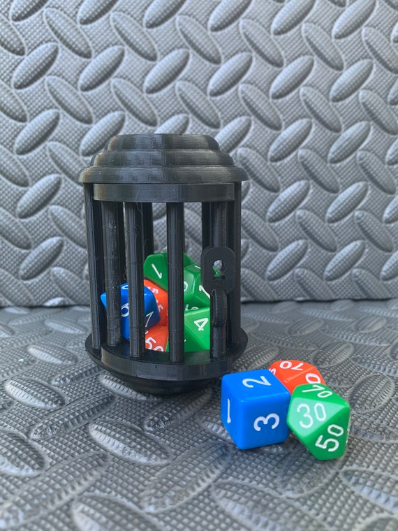 Dice Jail Dice Jail Prison 3D Printed Dice Holder 3D Etsy