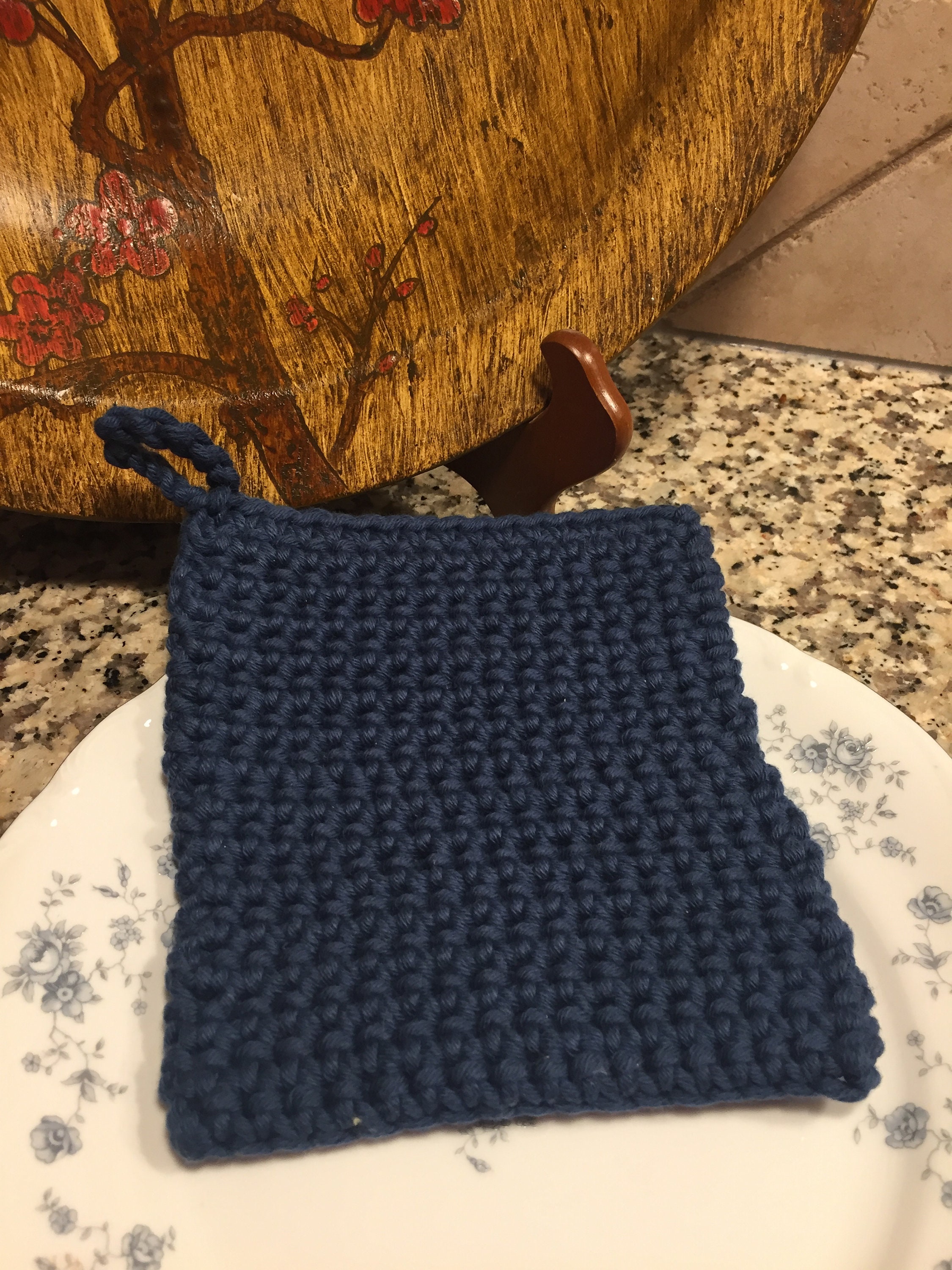 ExtraThick Hot Pad Crochet Hot Pad Trivet Crochet Trivet Etsy