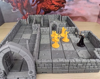 D&D Magnetic Dungeon Terrain Kit - Modular Magnetic Tiles