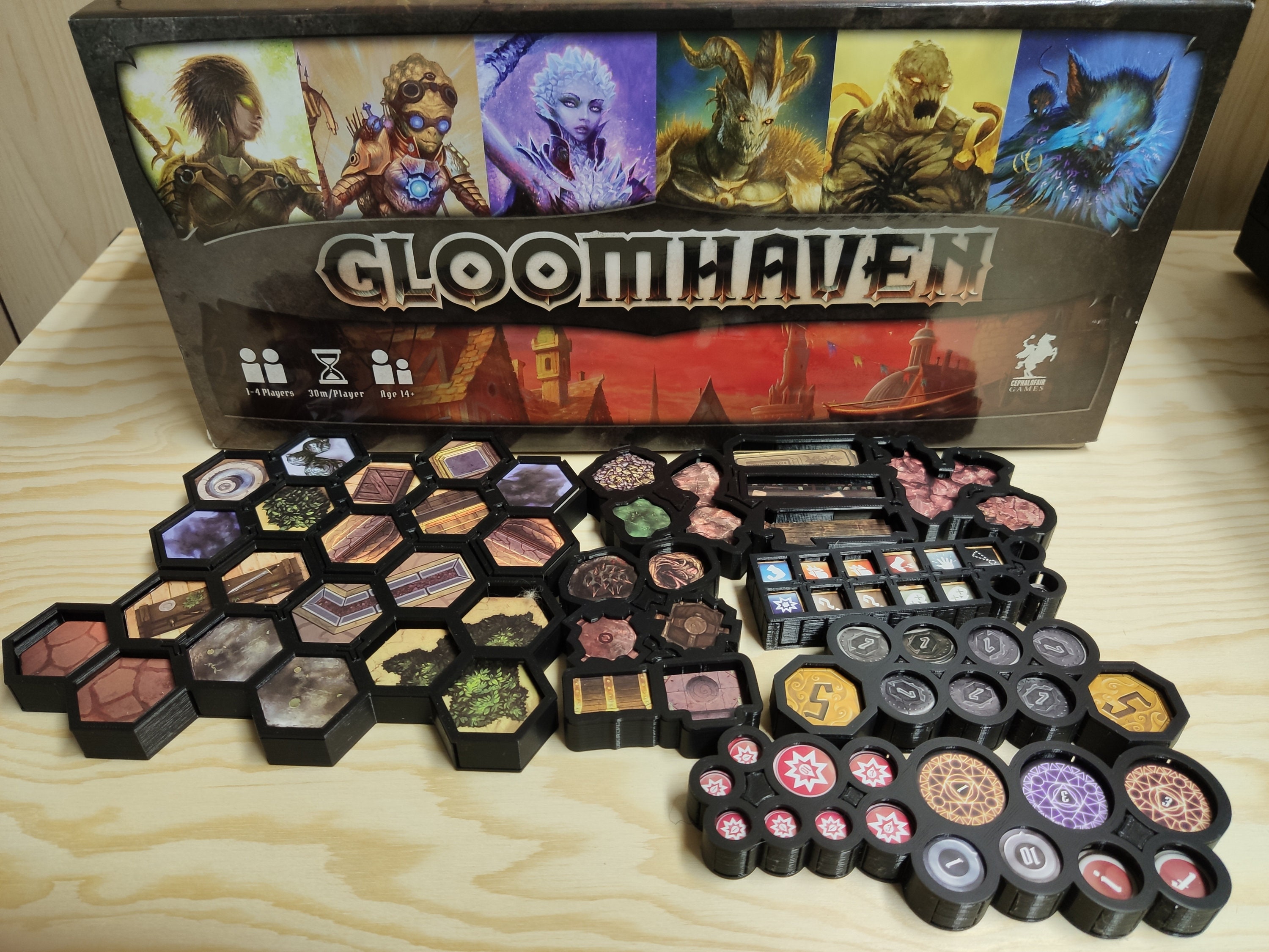 Gloomhaven - box for monsters ENG PL 3D model 3D printable