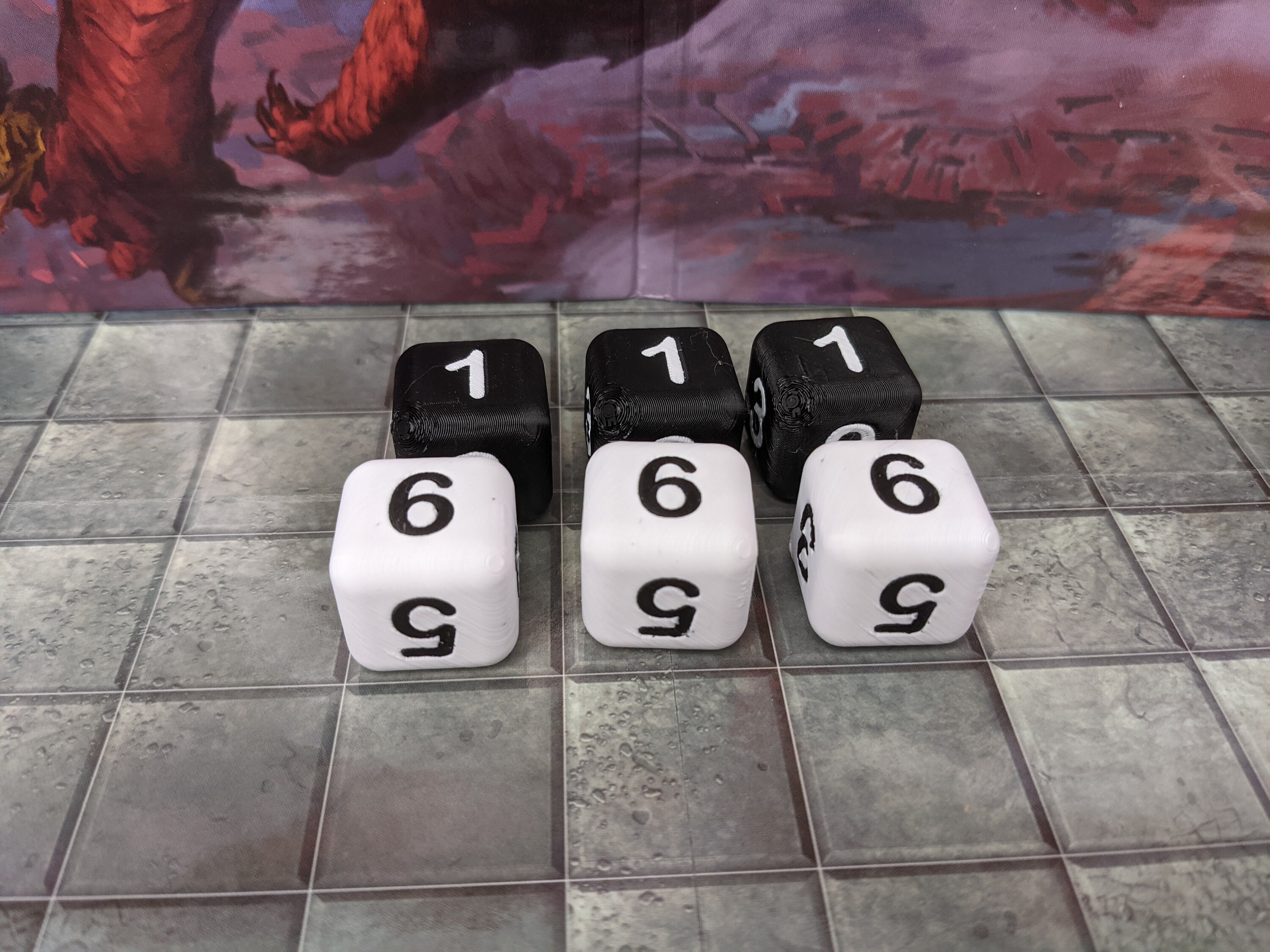 Weighted D6 Dice 6sided Loaded Die 3D Printed Lucky and Etsy Australia